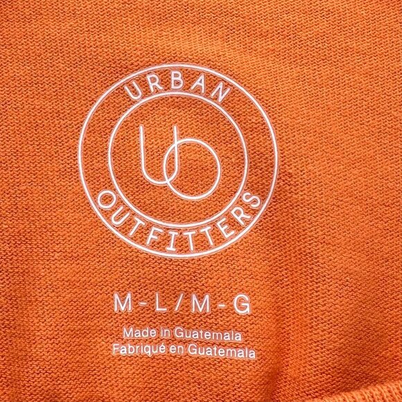 Urban Outfitters Sorry I’m Late Oversized T-Shirt Womens M Short Sleeve Orange - Picture 13 of 15